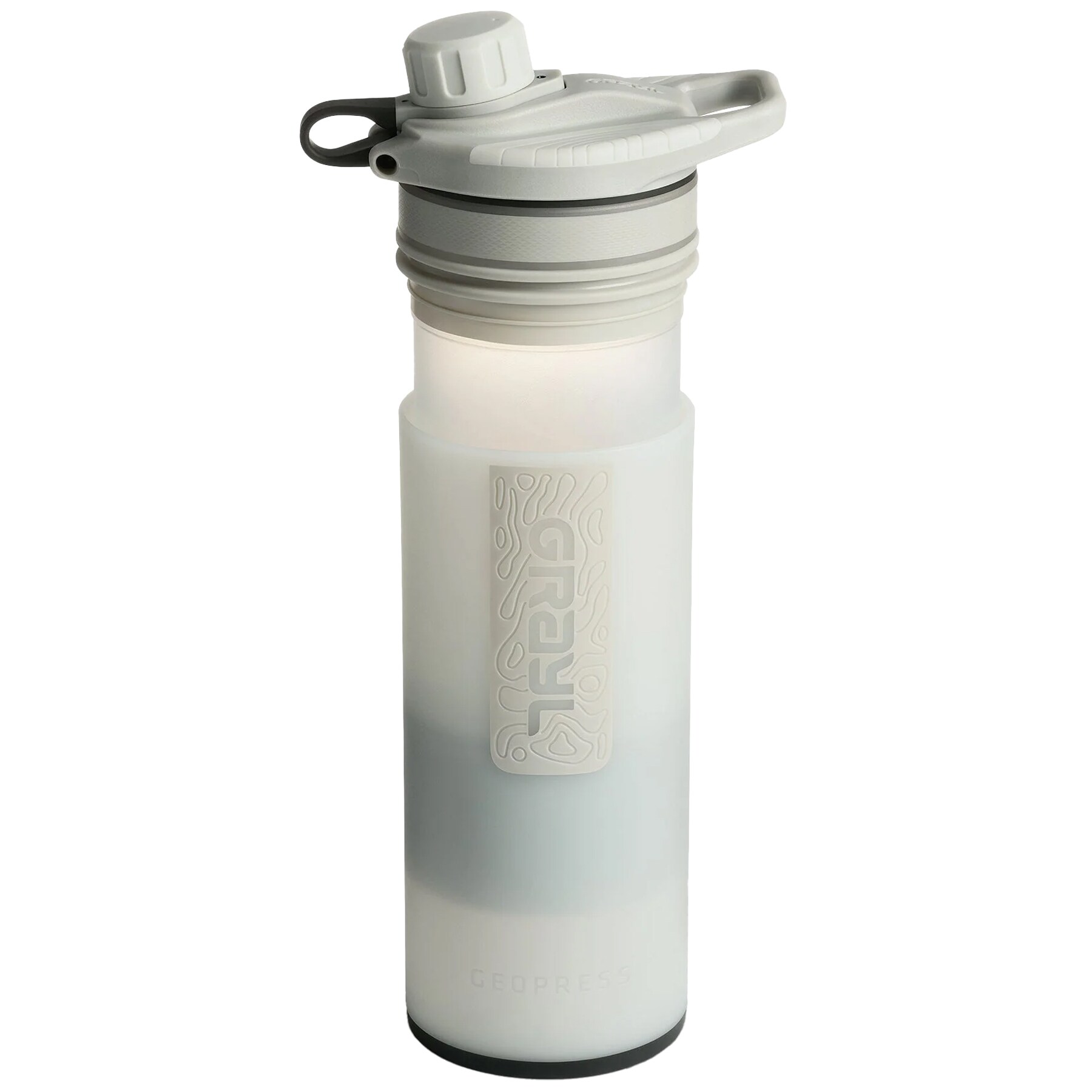 Bouteille avec filtre GeoPress 710 ml Grayl - Peak White