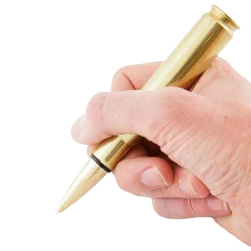 Stylo .50 BMG Twist Pen Lucky Shot - Gold