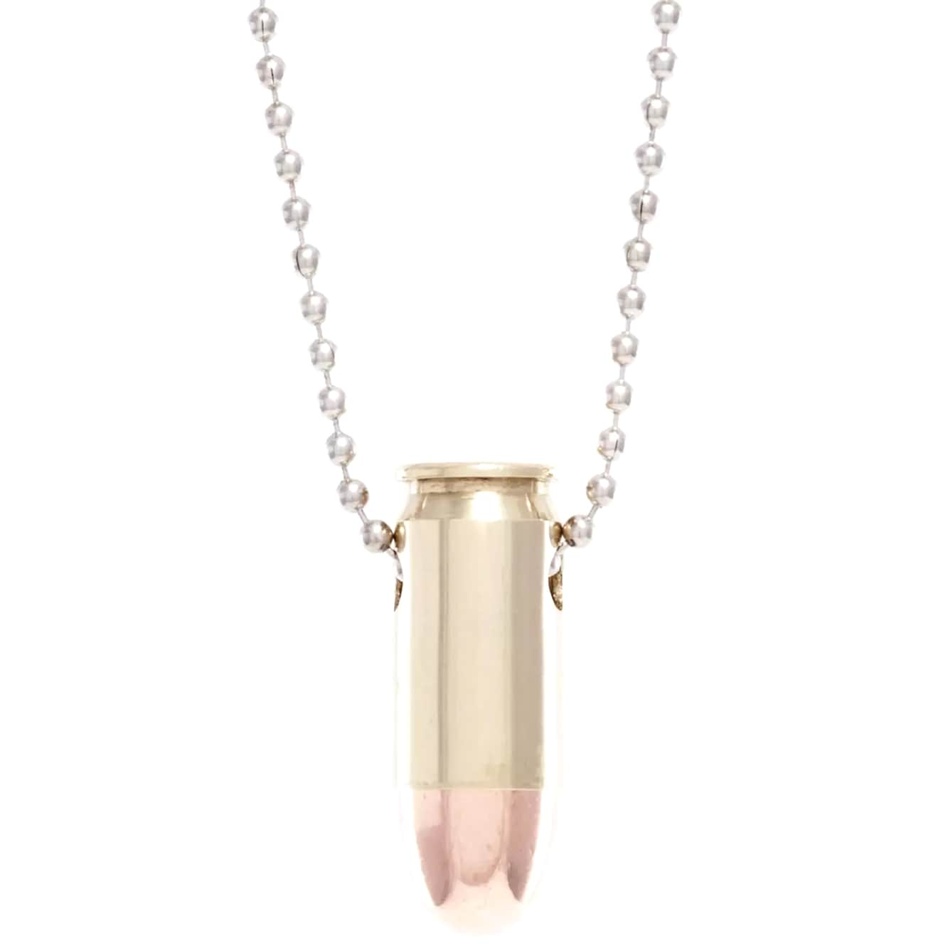 Collier avec cartouche de calibre .45 Lucky Shot - Gold