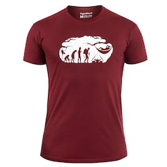 T-Shirt Bushcraft Evolution TigerWood - Maroon