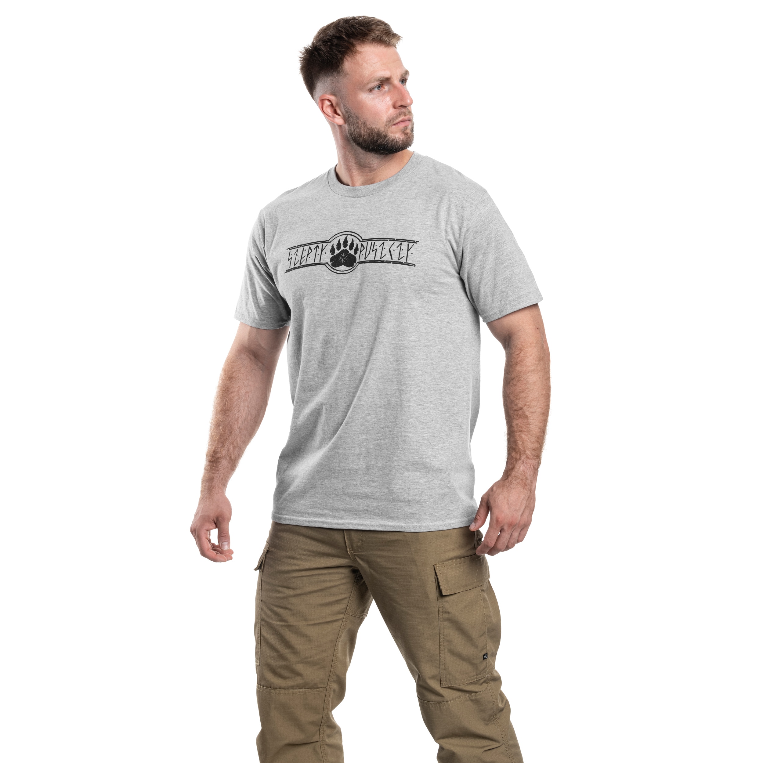 T-Shirt TigerWood Szepty Puszczy TigerWood - Gris