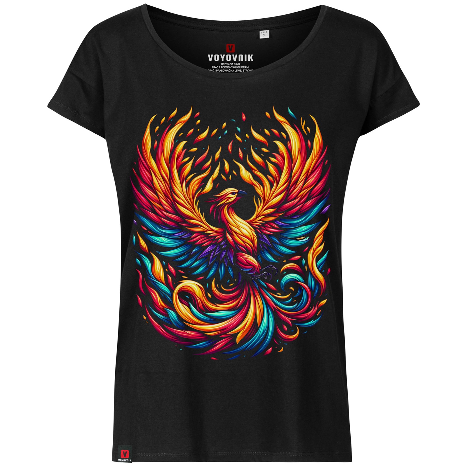 T-shirt pour femmes Rising Phoenix Voyovnik - Black