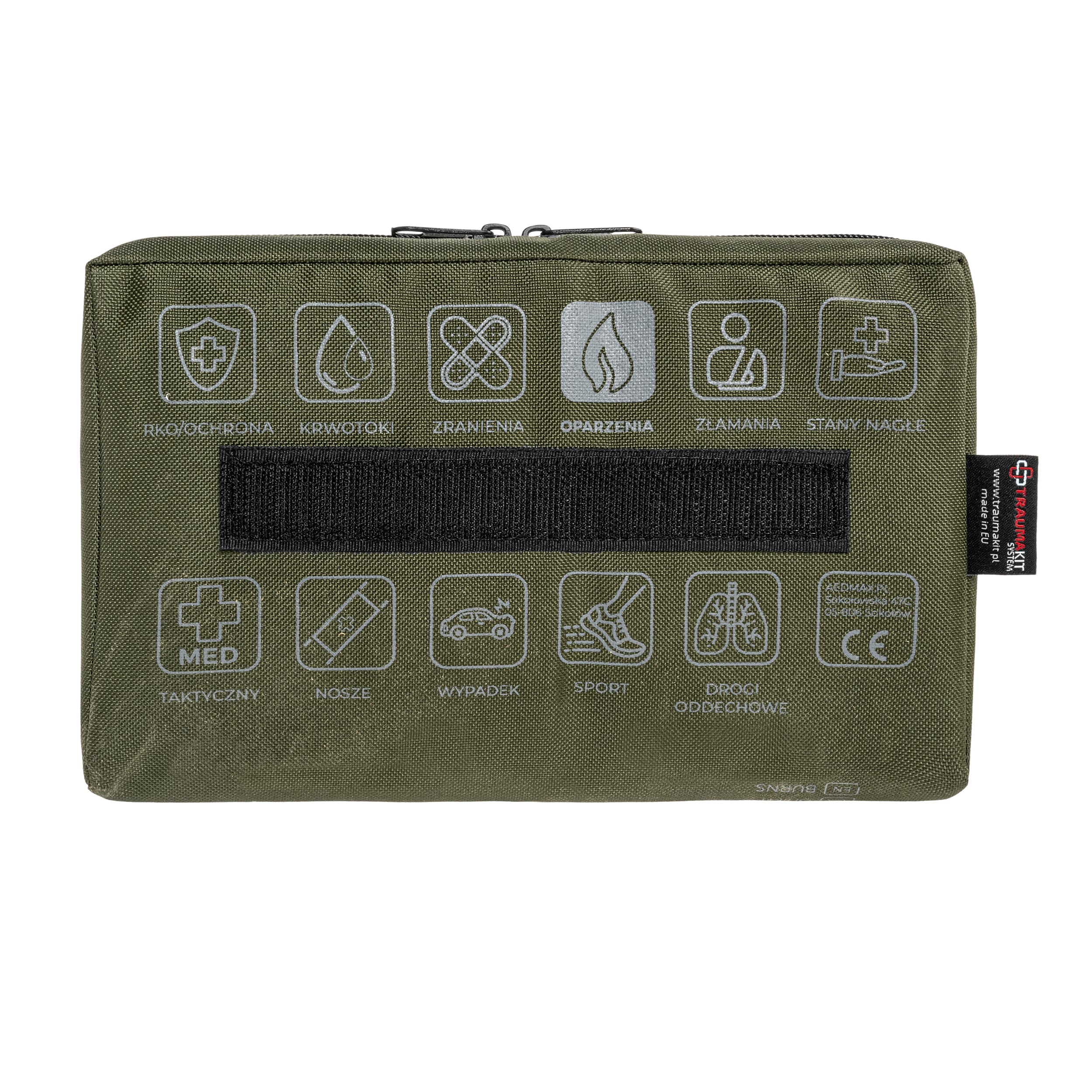 Trousse de premiers secours modulaire Trauma Kit O Brûlures Aed Max - Green 