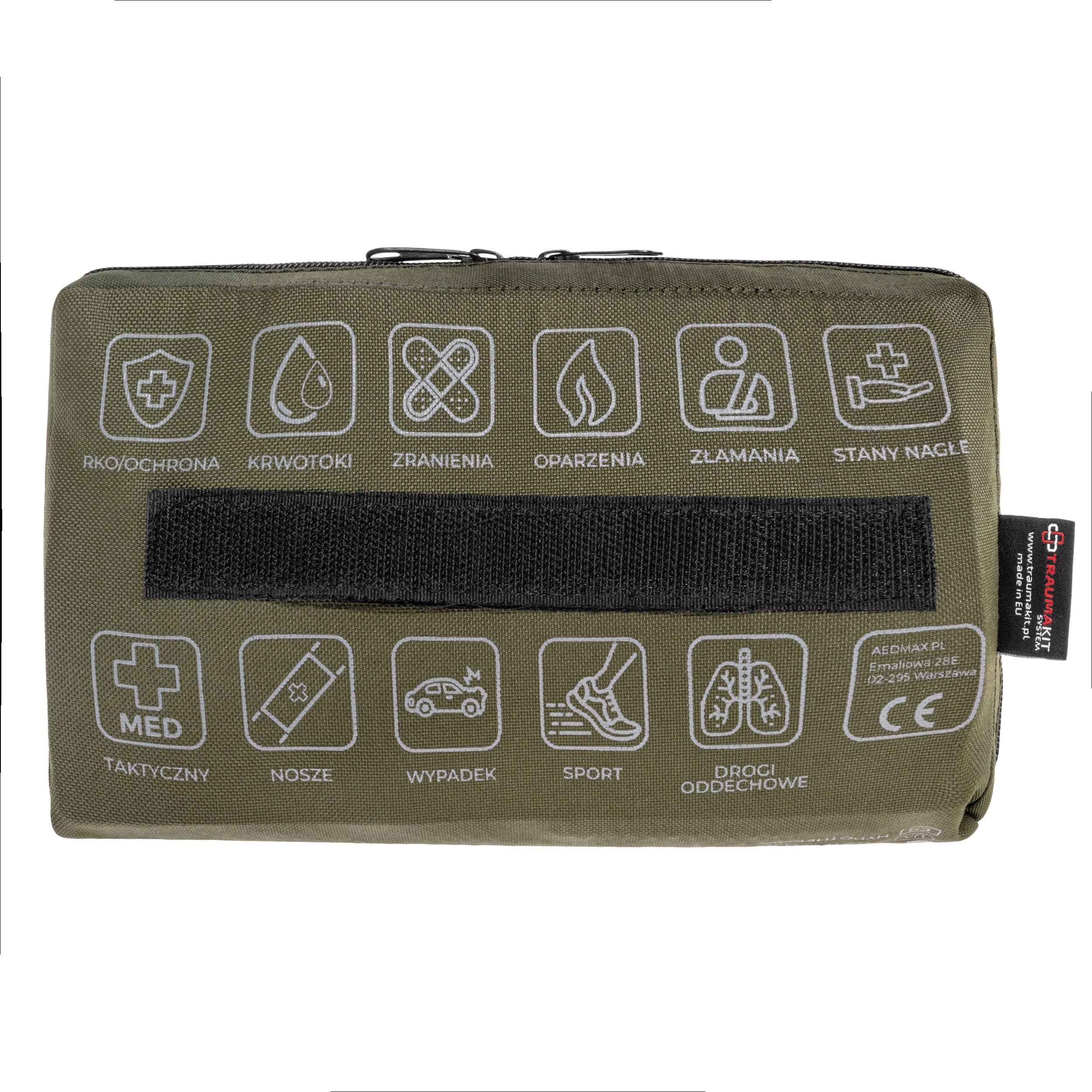 Trousse de premiers secours modulaire Trauma Kit H - Hypothermie AedMax - Green