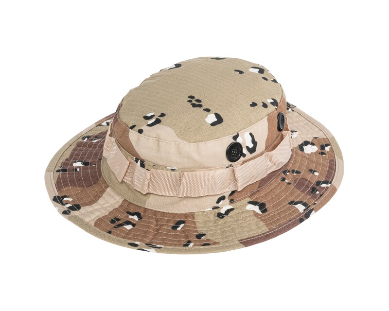 Chapeau Militaire Desert – Tissu Résistant, 4 œillets D’aération, Plusieurs Tailles Et Couleurs