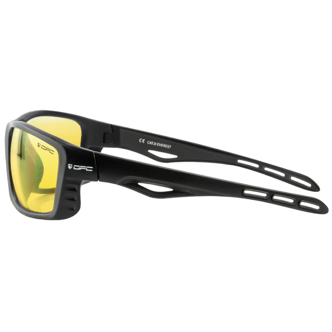 Lunettes de soleil polarisées Sport Everest OPC - Mat Black Ultra Light Yellow