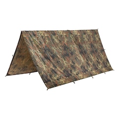 Bâche de bivouac Tarp Tarpaulin PE Ripstop 3 x 3 m Mil-Tec - Flecktarn