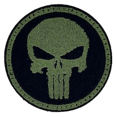 Patch Mini Punisher 51 x 51 mm - Green/Black
