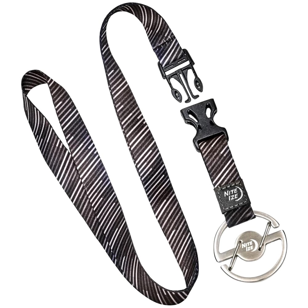 Mousqueton Medallion Key Carabiner avec lanière Nite Ize - Silver