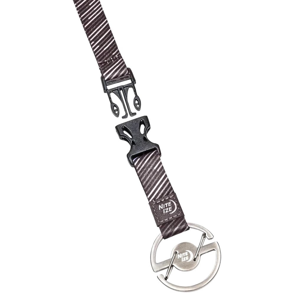 Mousqueton Medallion Key Carabiner avec lanière Nite Ize - Silver