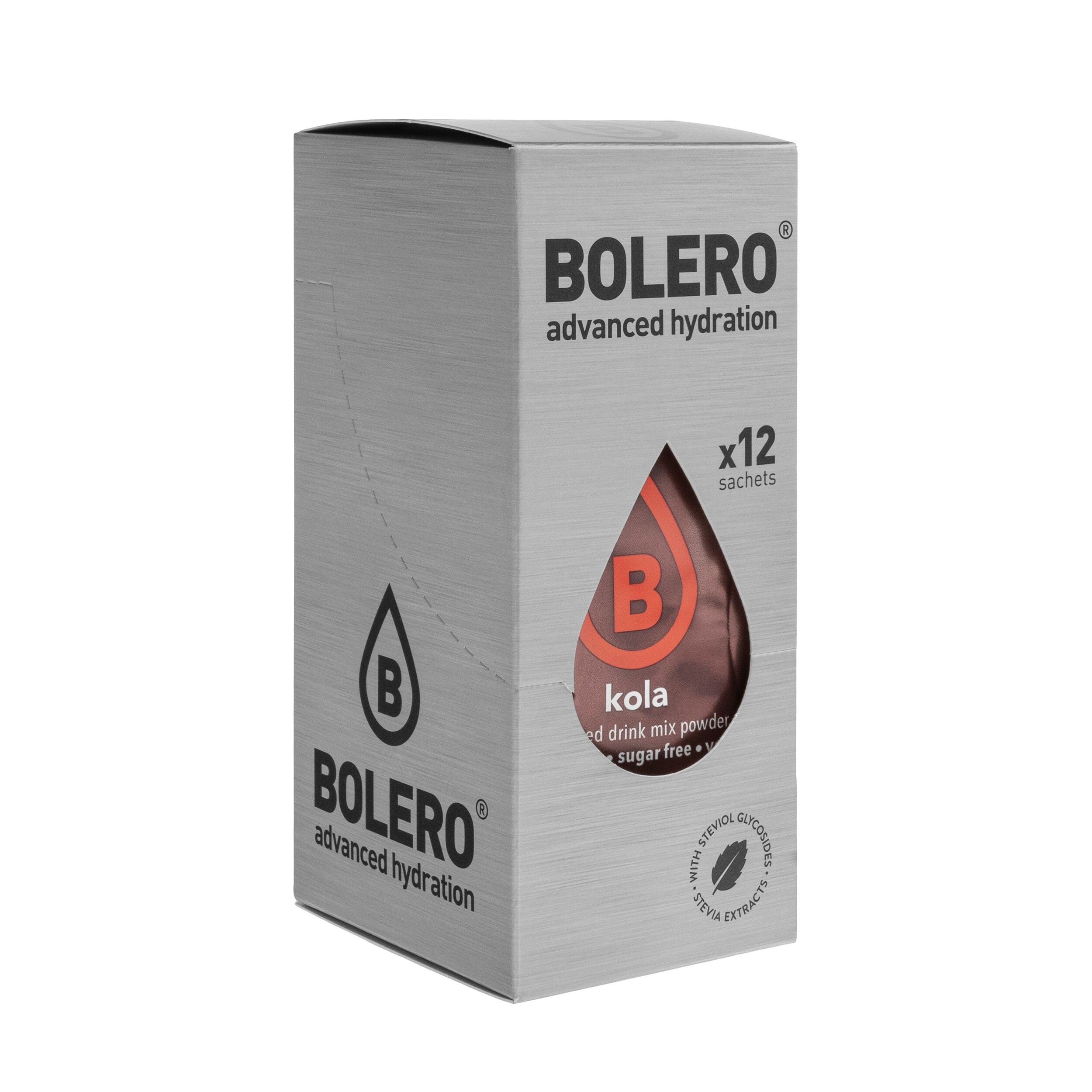 Boisson en poudre Kola avec stévia 9 g - 12 pcs. Bolero 