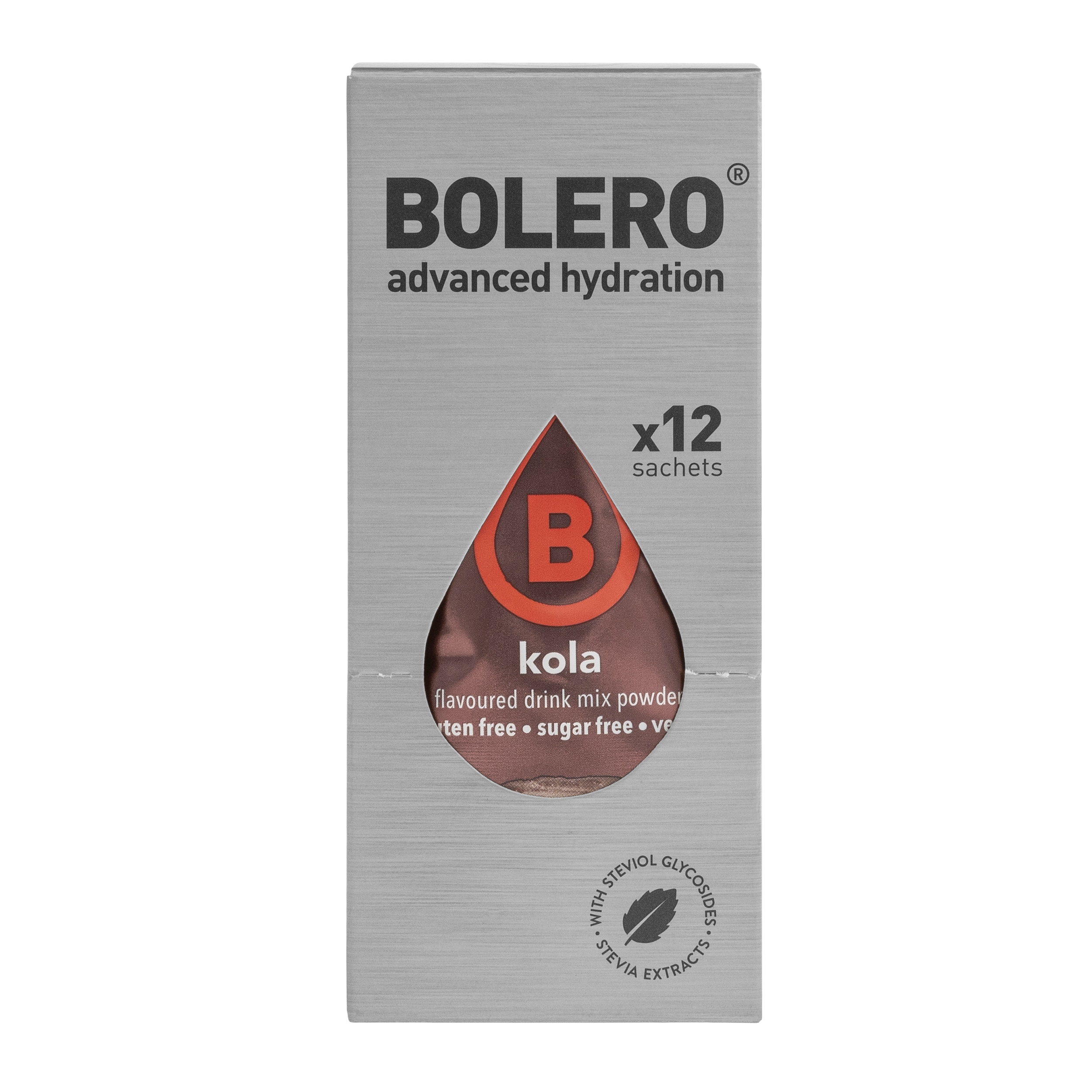 Boisson en poudre Kola avec stévia 9 g - 12 pcs. Bolero 