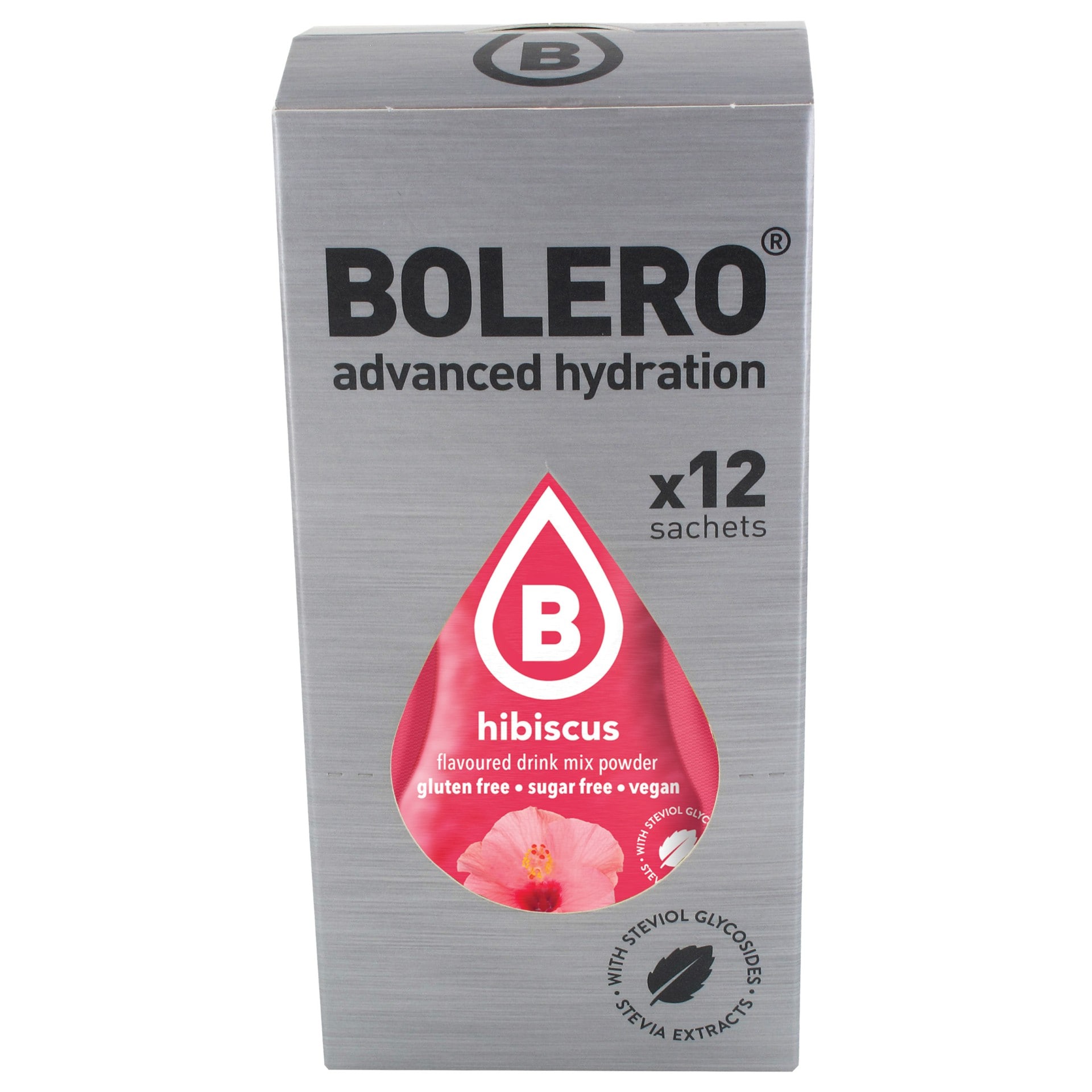 Boisson en poudre à l'hibiscus avec stévia 3 g - 12 pcs. Bolero 