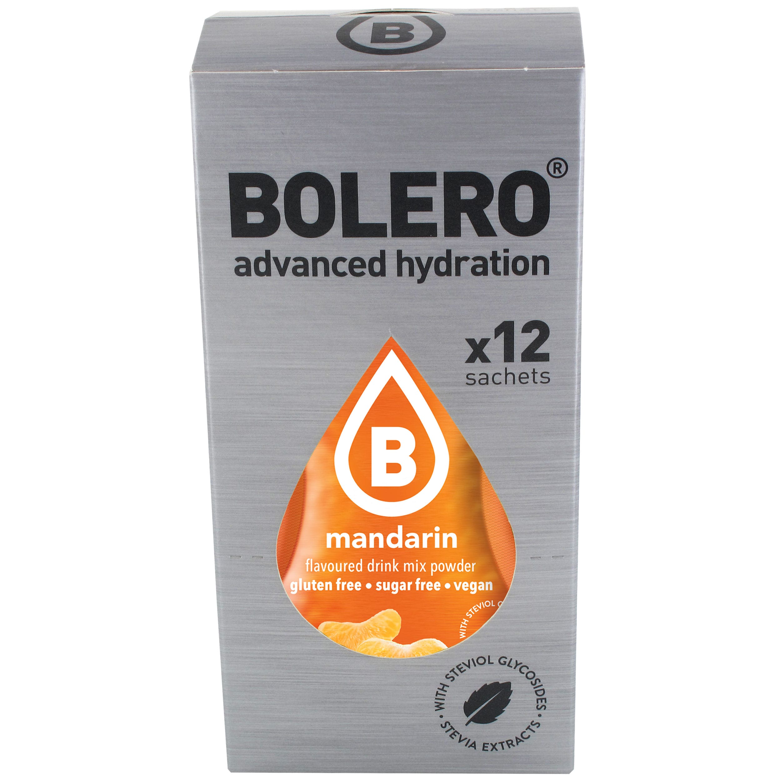 Boisson en poudre Mandarin avec stévia 3 g - 12 pcs. Bolero 