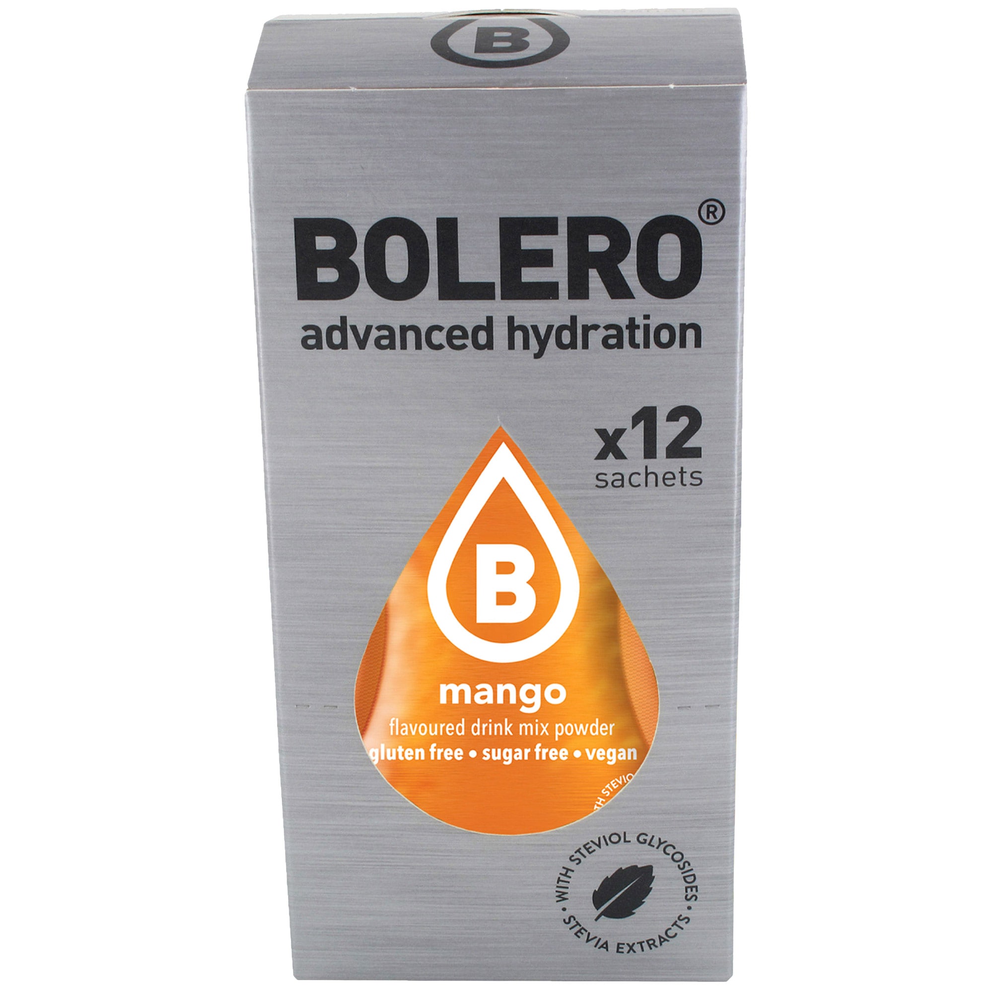 Boisson en poudre Mango avec stévia 3 g - 12 pcs. Bolero 