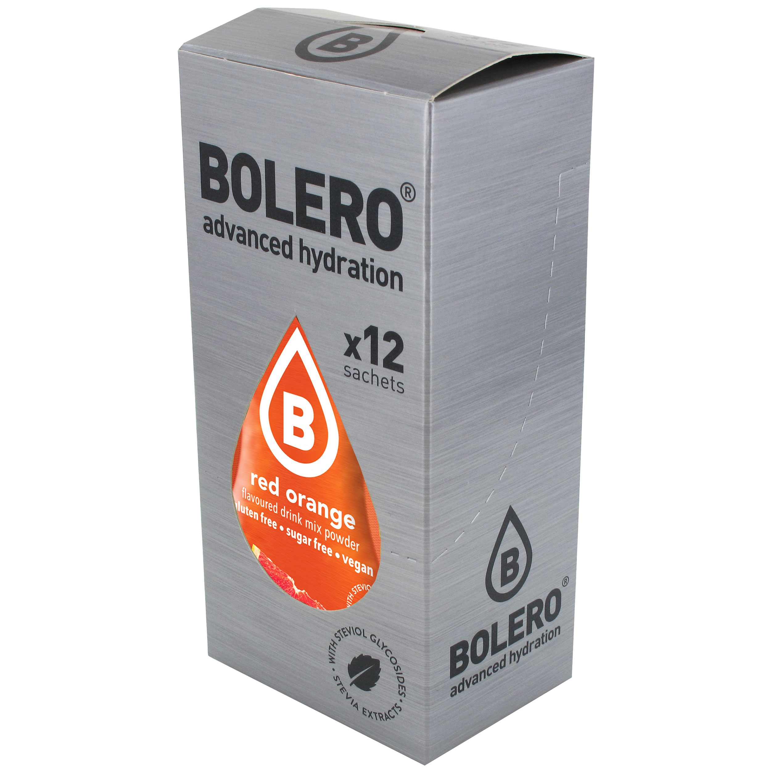 Boisson en poudre Red Orange avec stévia 3 g - 12 pcs. Bolero 