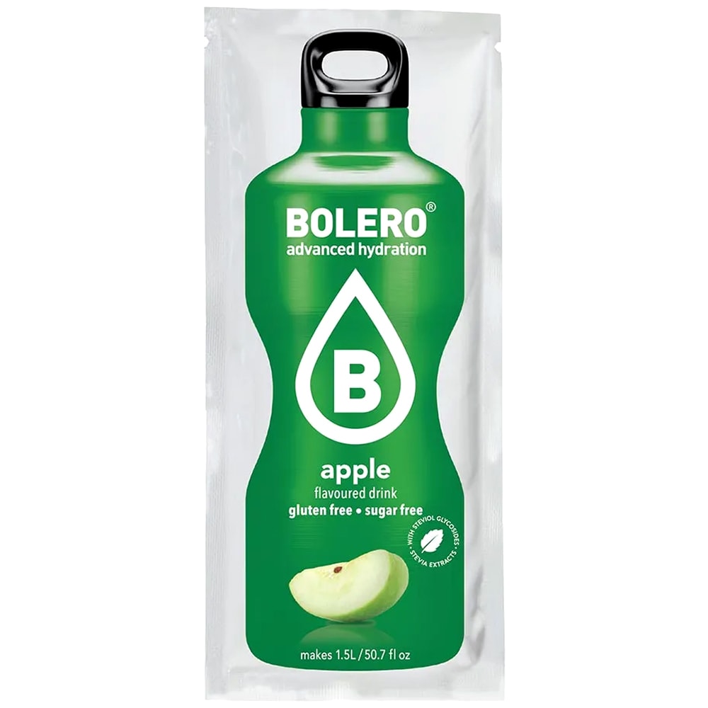 Boisson en poudre aux pommes avec stévia 9 g Bolero