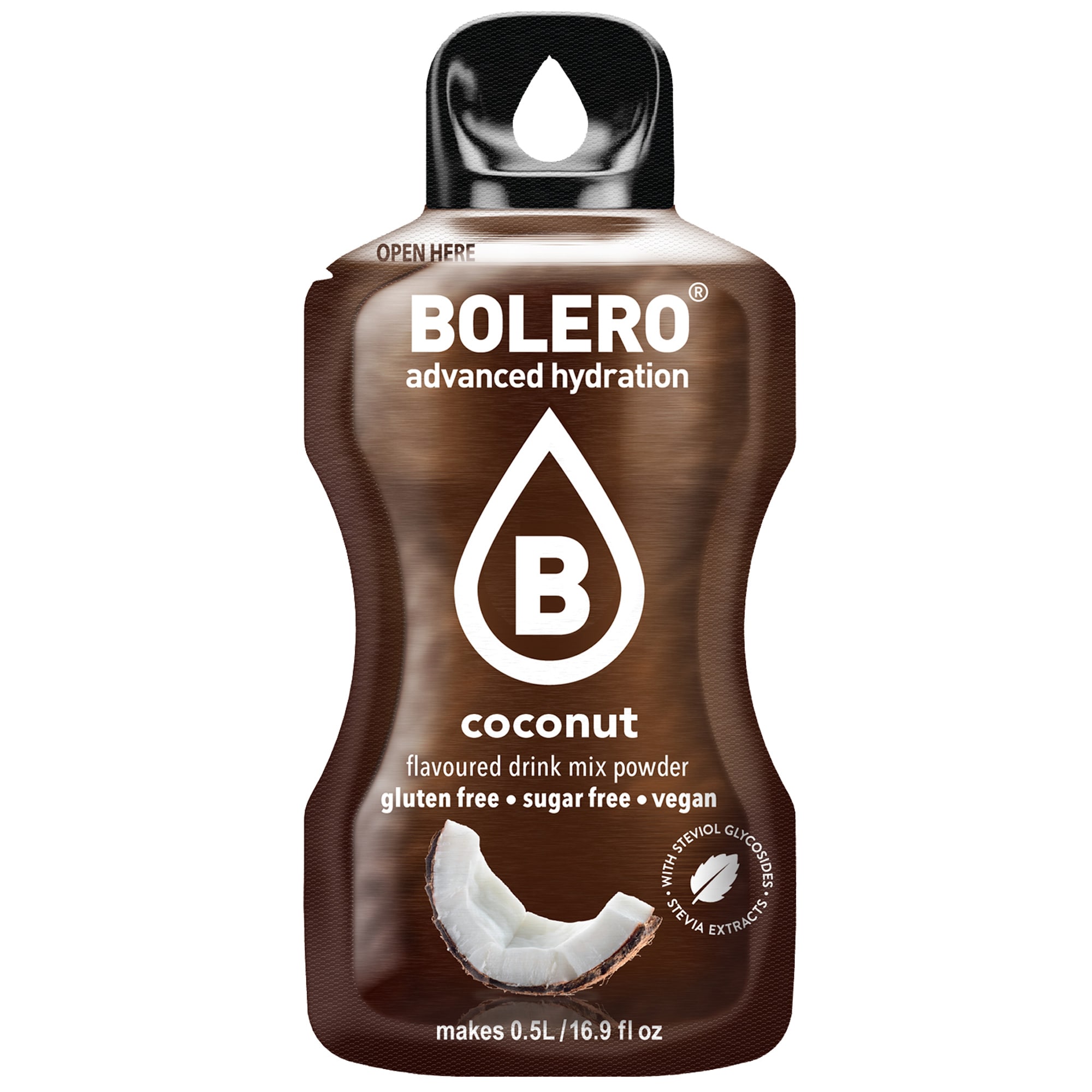 Boisson en poudre à la noix de coco avec stévia 9 g Bolero