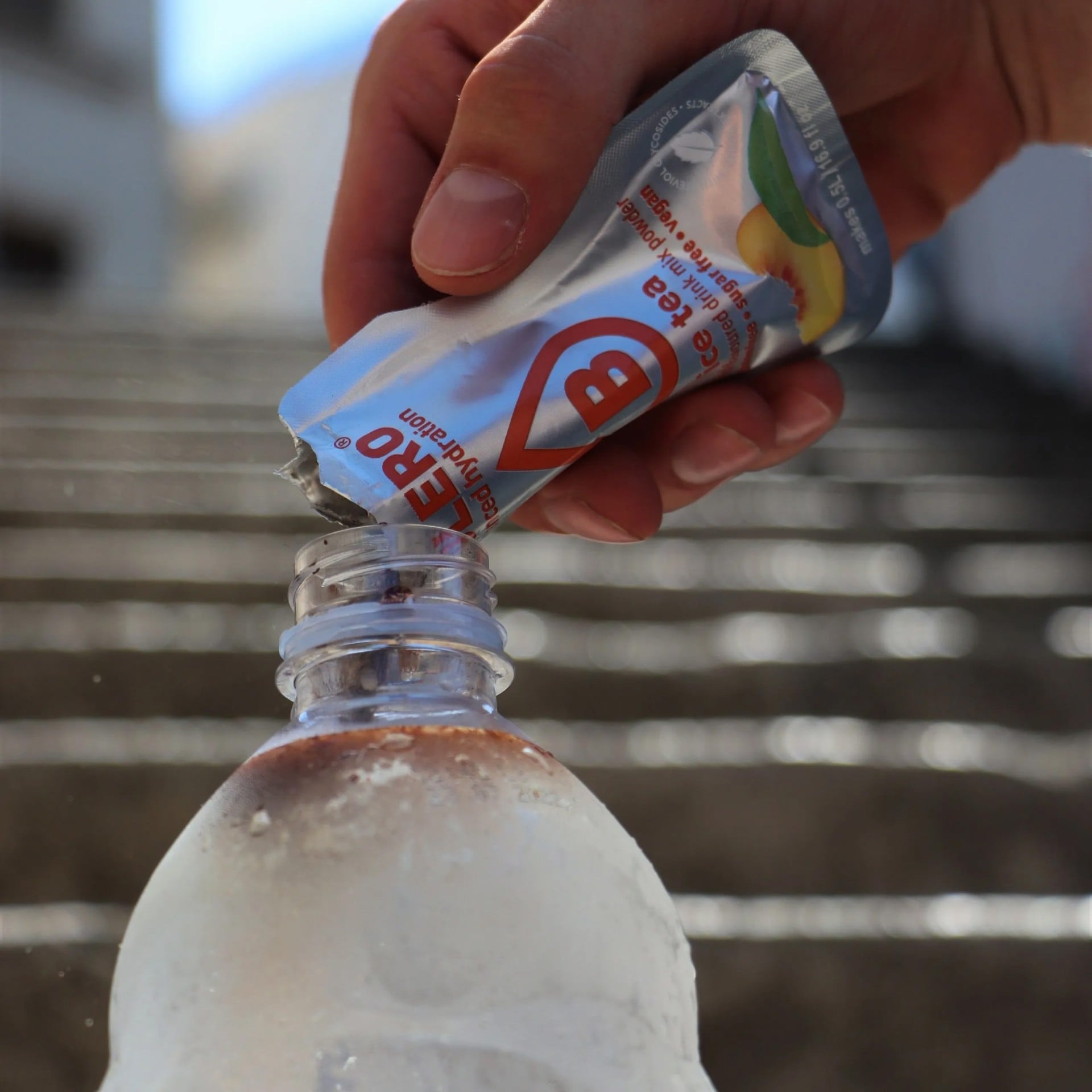 Boisson en poudre thé glacé à la pêche avec stévia 8 g Bolero