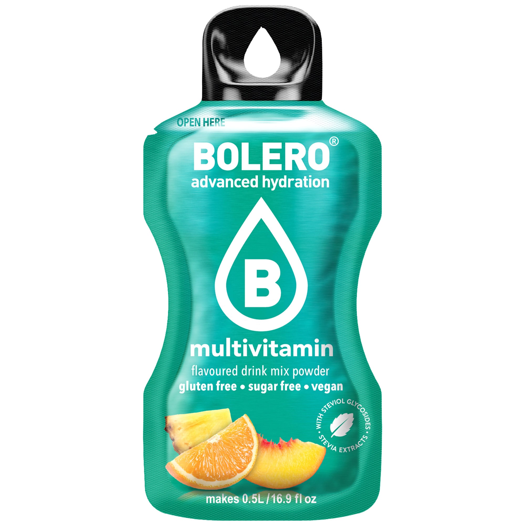 Boisson en poudre Multivitamin avec stévia 3 g Bolero 