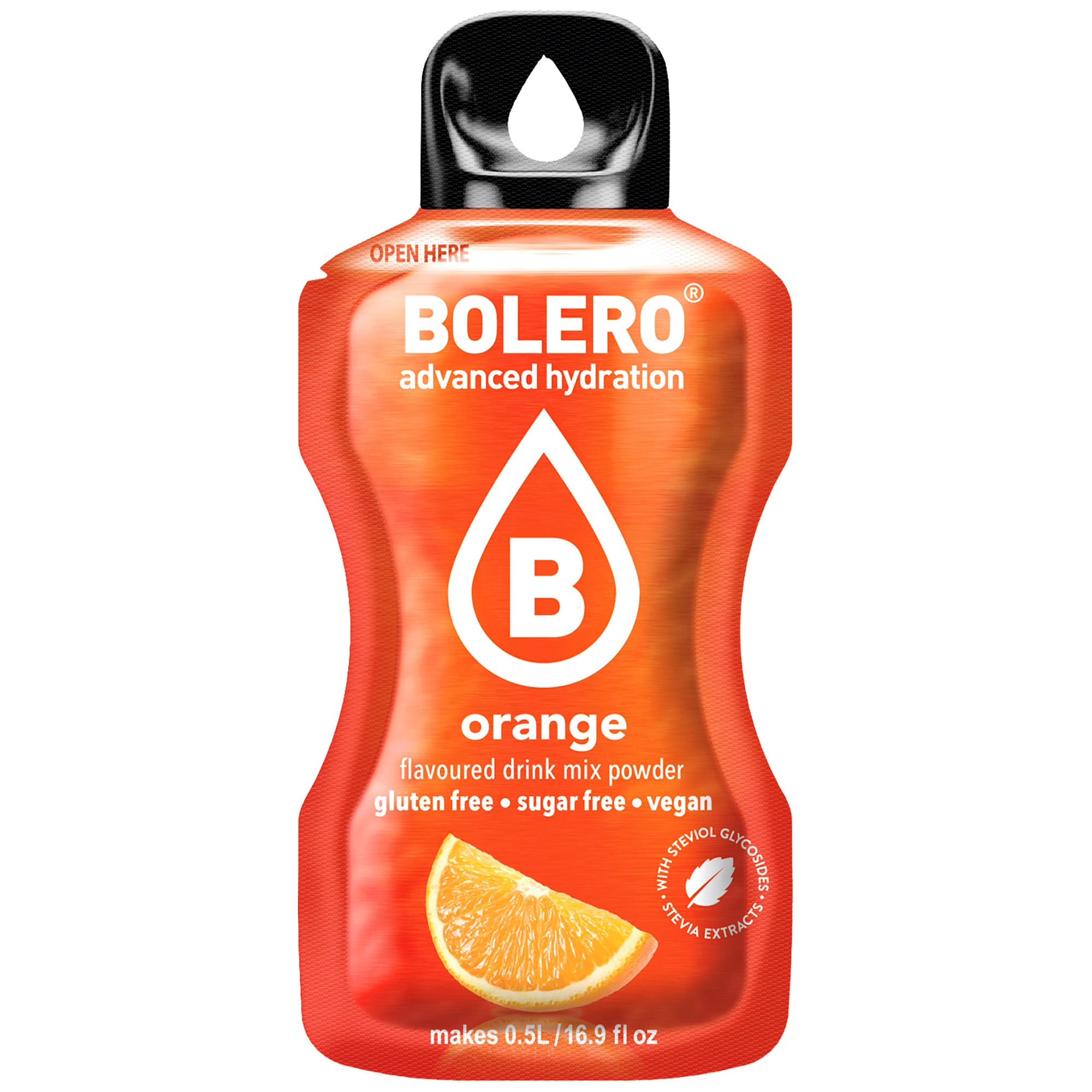 Boisson en poudre Orange avec stévia 3 g Bolero 