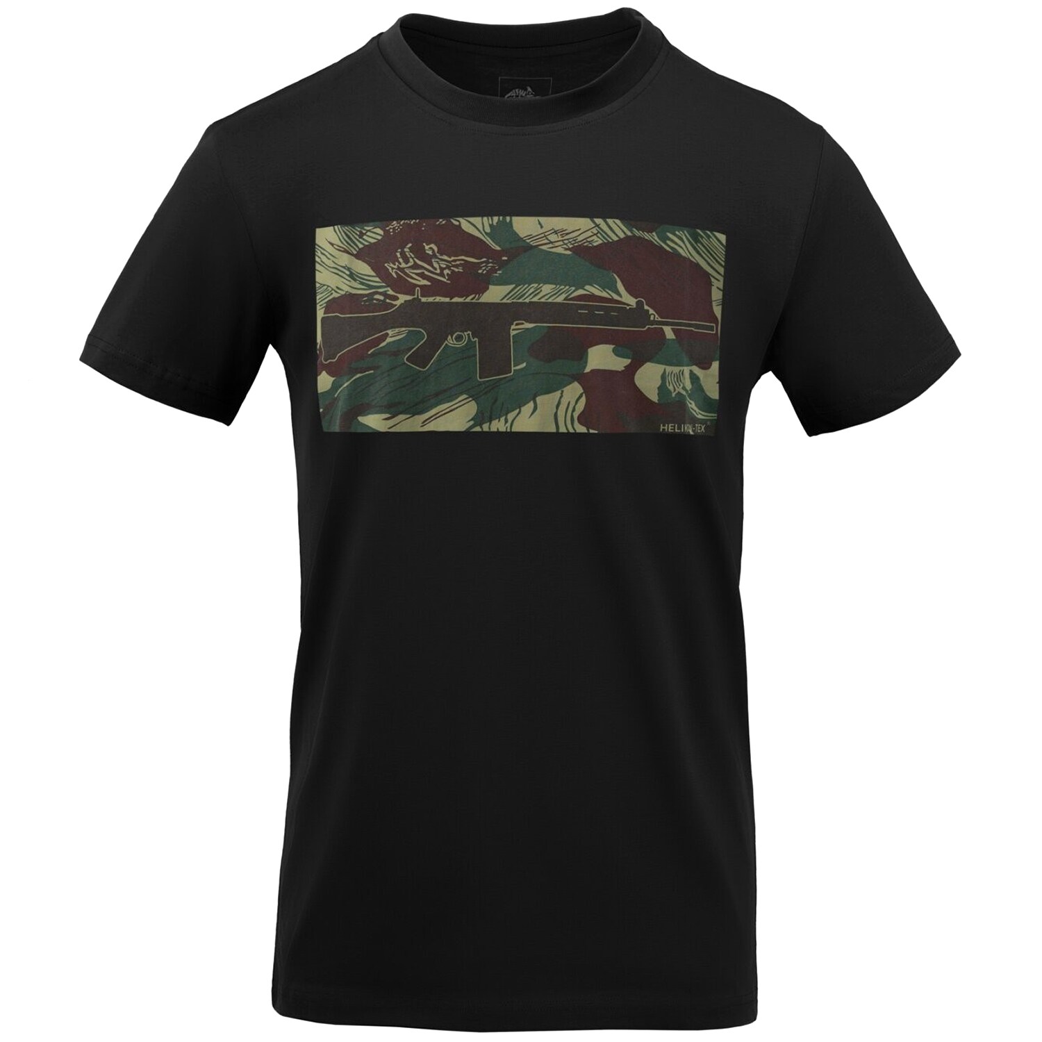 T-Shirt FN FAL Helikon - Black/Rhodesian Camo