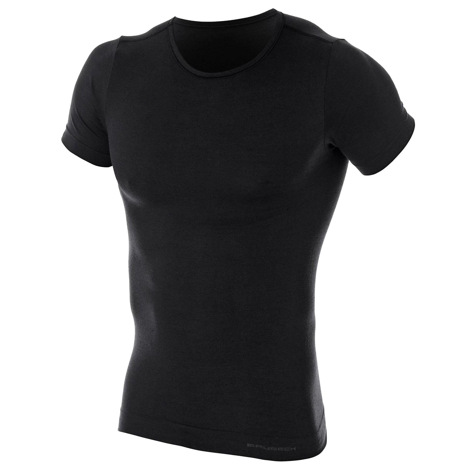 T-shirt thermique à manches courtes Comfort Wool Brubeck - Black