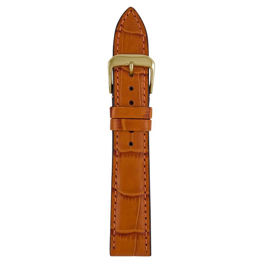 Ceinture en cuir  pour les montres 18 mm Zeppelin - Brown 