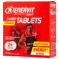 Pastilles énergétiques Carbo Tablets 24 pcs. - citron Enervit Sport