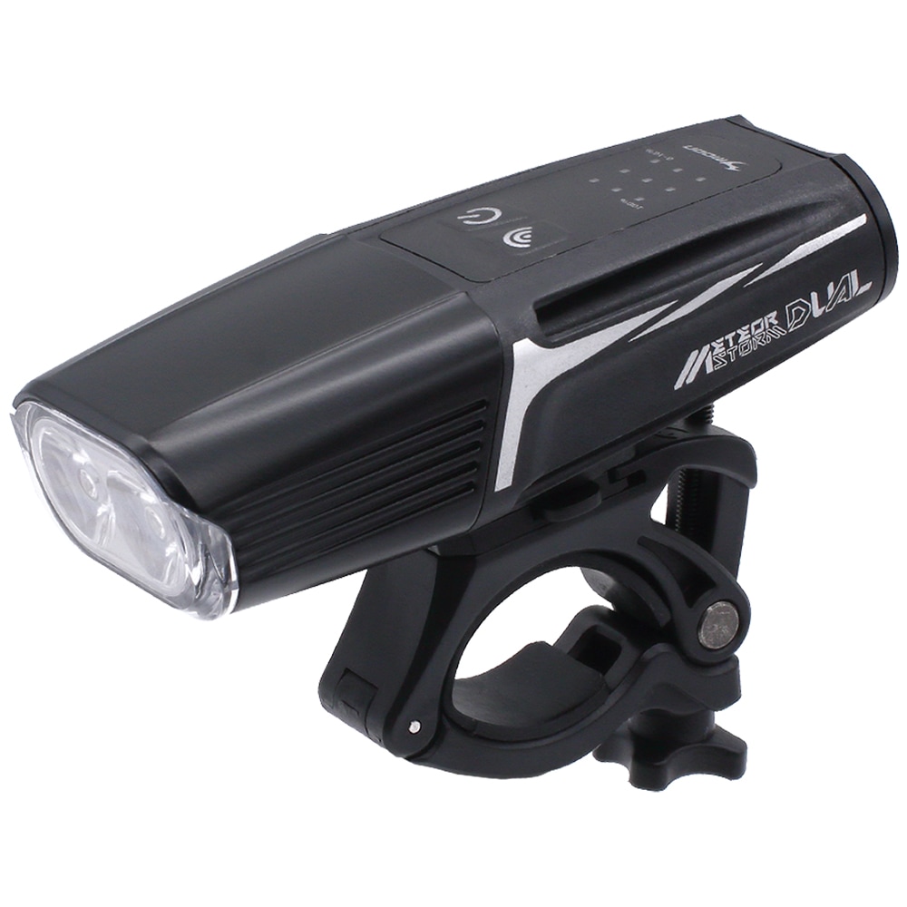 Feu de vélo avant Meteor Storm Dual 1300 lumens Moon