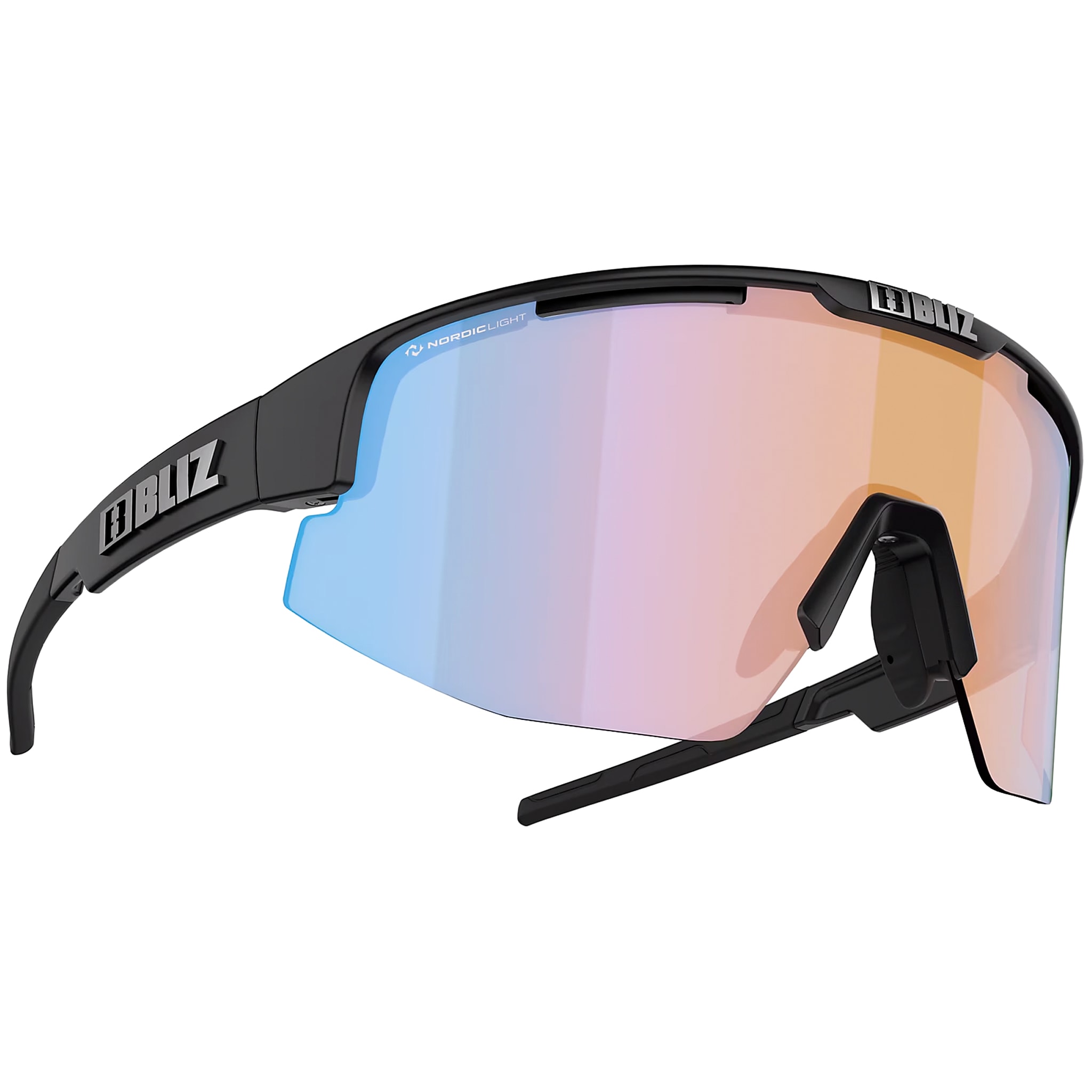 Lunettes de soleil Matrix Small Nano Optics Bliz - Black/Coral Orange Blue