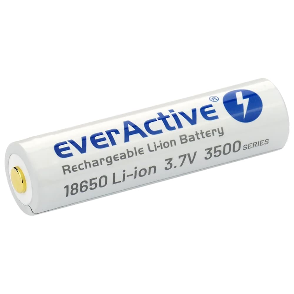 Batterie rechargeable 18650 de 3,7 V avec protection - 3500 mAh everActive