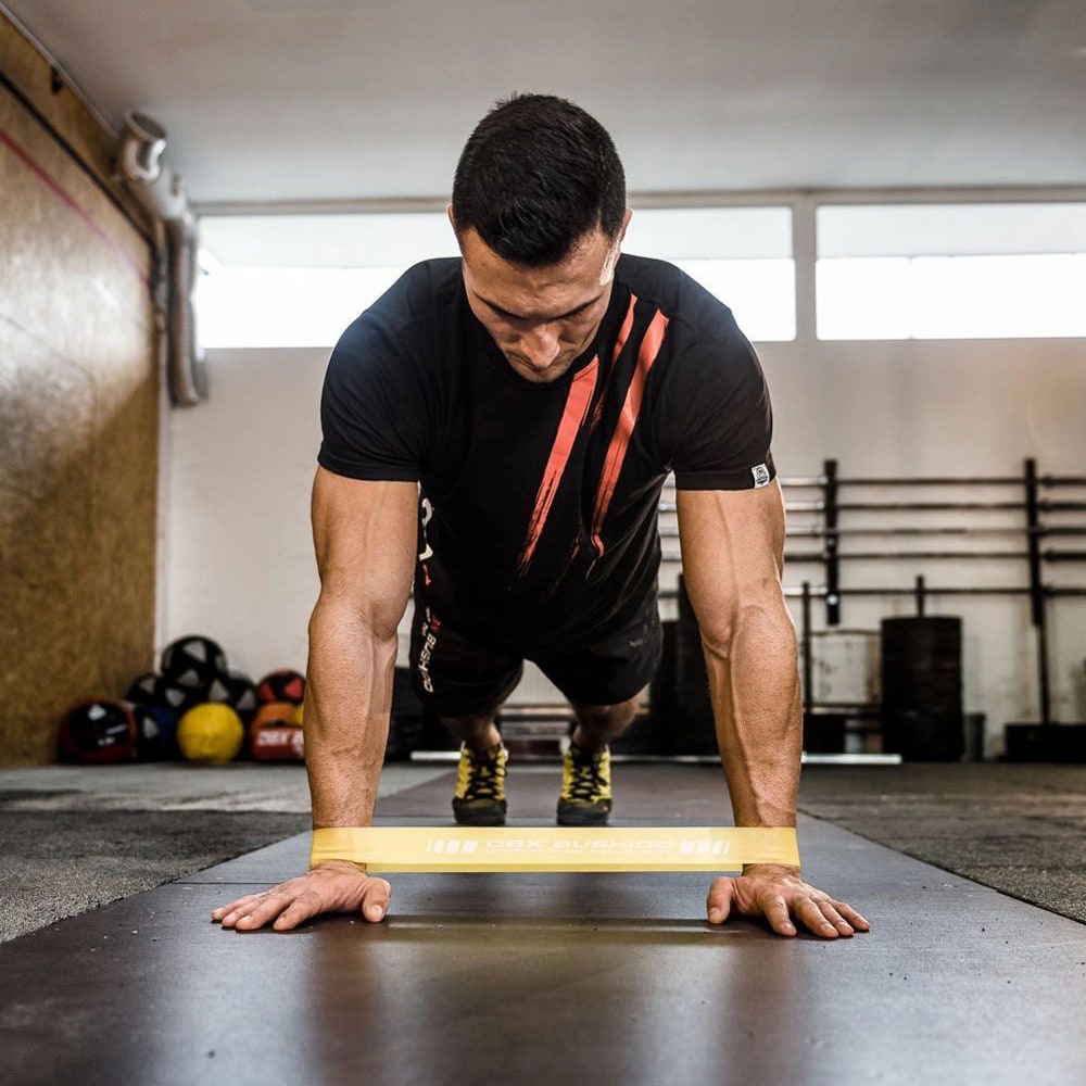 Élastique de résistance pour exercices 5 - 7 kg DBX Bushido - Jaune