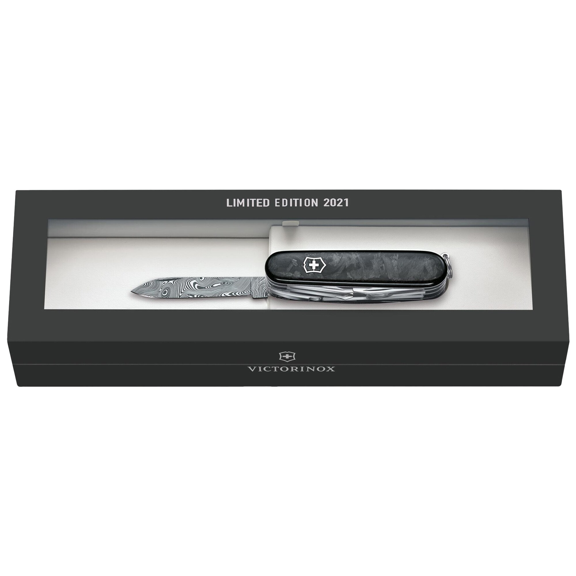 Couteau de poche Swiss Champ Damast Limited Edition 2021 Victorinox - Black