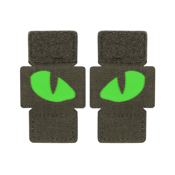 Patch Tiger Eyes Laser Cut (pair) M-Tac - Ranger Green/Green 