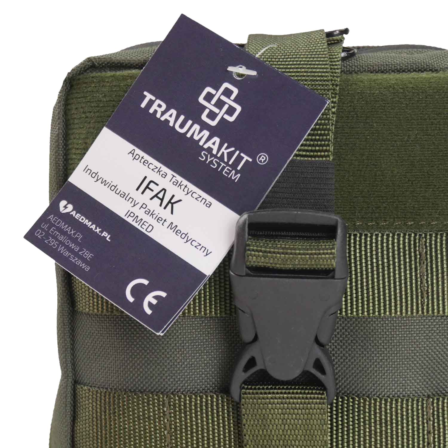 Trousse de premiers secours tactique IFAK Package médical individuel IPMED AedMax - Green