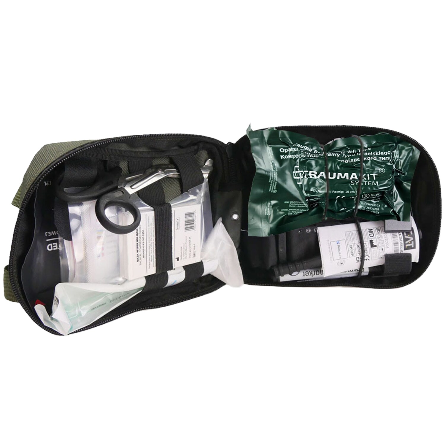 Trousse de premiers secours tactique IFAK Package médical individuel IPMED AedMax - Green