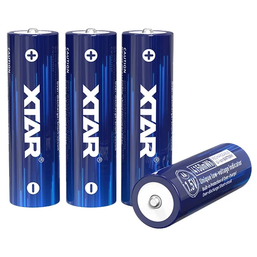 Batterie 1,5 V R6/AA 2500 mAh - 4 pièces Xtar 