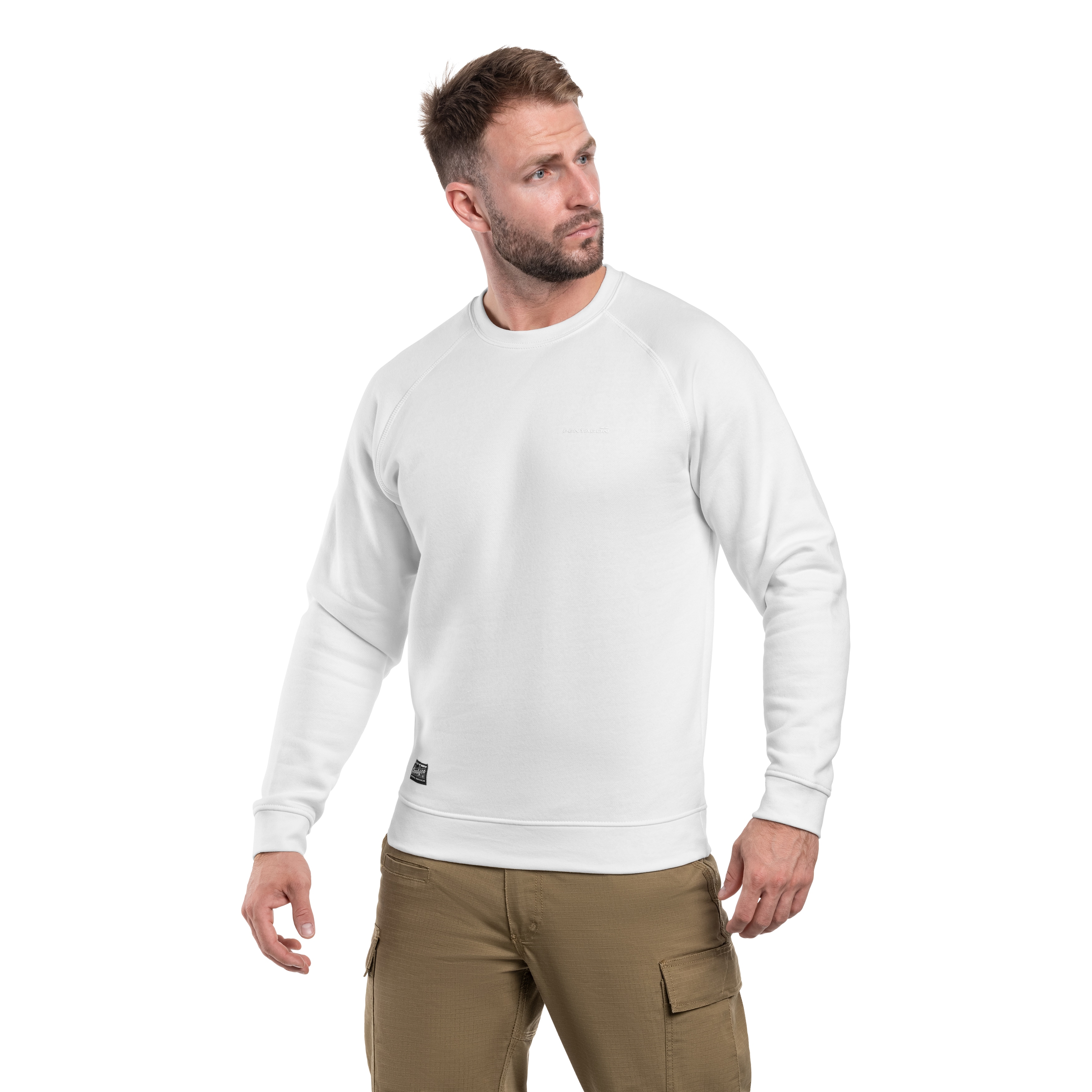 Sweat-shirt Hawk Blank Pentagon - White