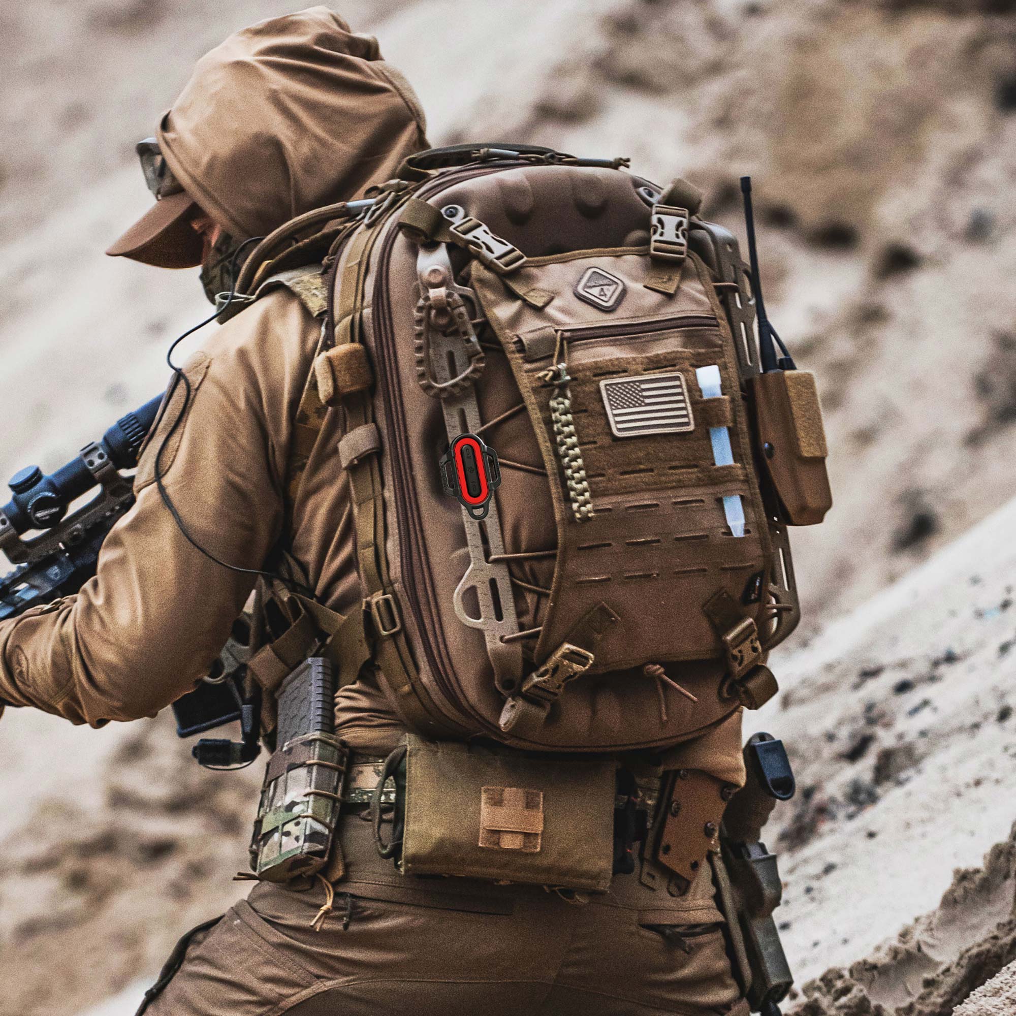 Lampe de signalisation Beacon Light Kit-B Red 100 lumens Hazard 4