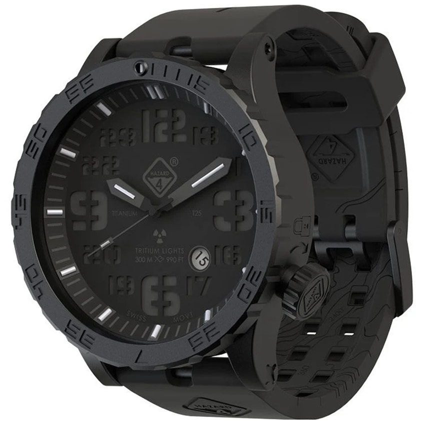 Montre Heavy Water Diver Blackout A Hazard 4 - Black