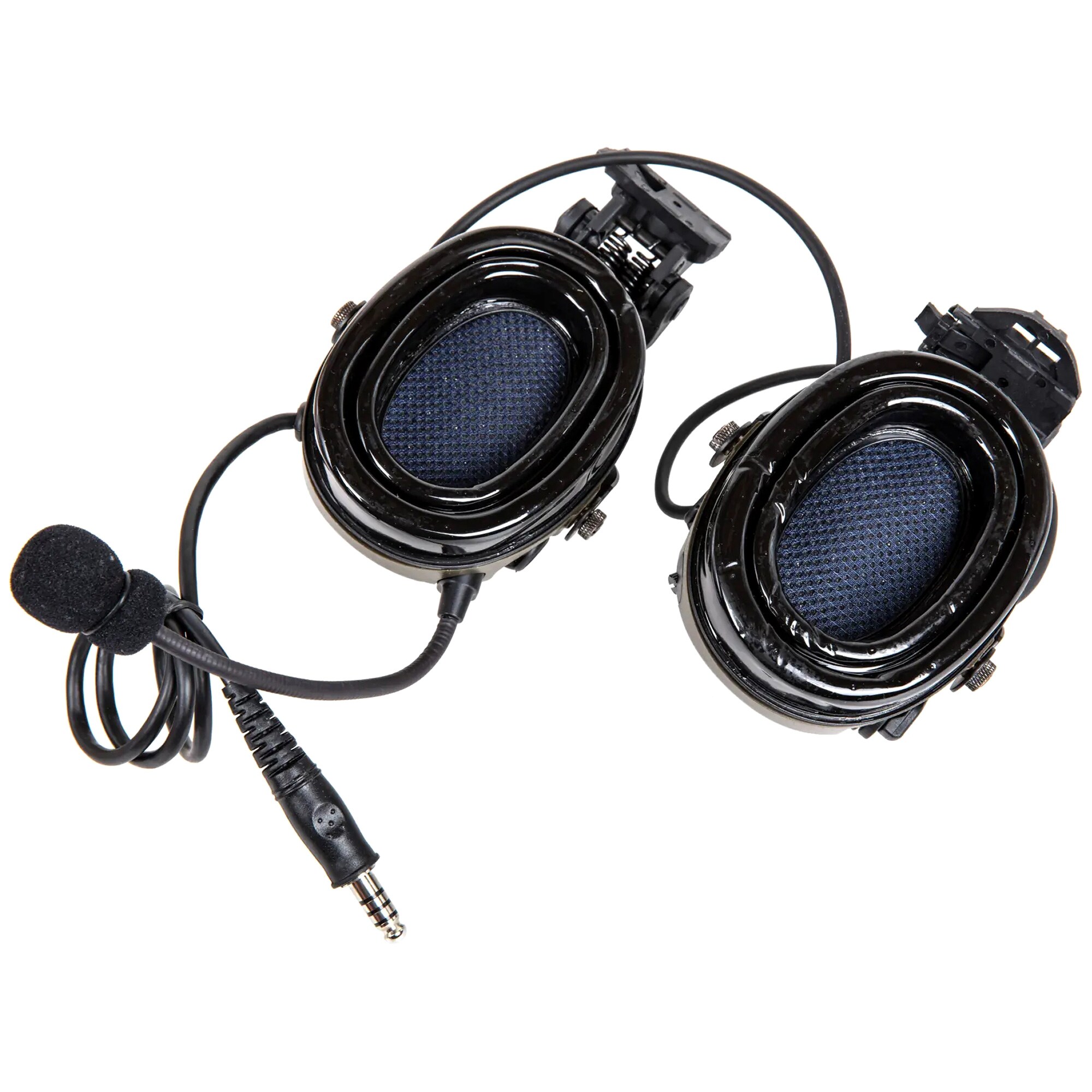 Écouteurs tactique WYH303 avec fixation pour casque ARC Tac-Sky - Foliage Green