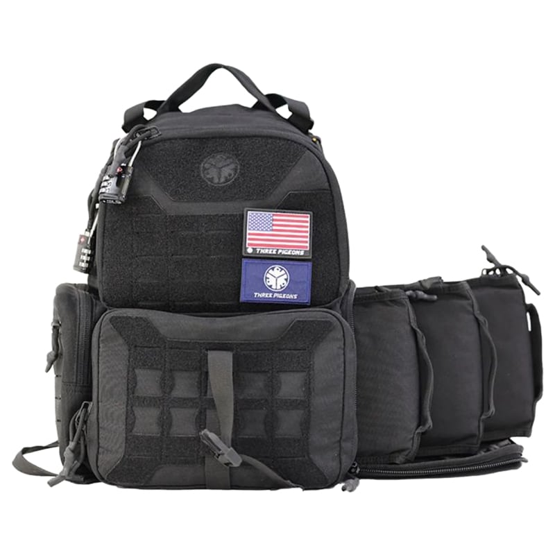 Sac à dos Tactical Shooting Range Backpack 40 L ThreePigeons - Black 