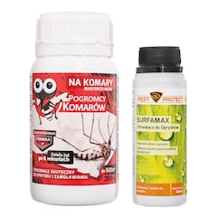Répulsif pour moustiques 250 ml Pogromcy Komarów + spray fixateur 100 ml - Ensemble
