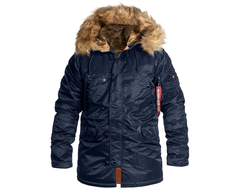 Veste N3B VF 59 Fitted Alpha Industries Replica Blue