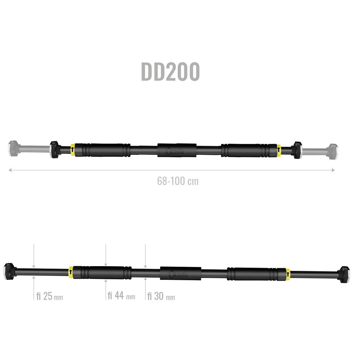 Barre de traction 68-100 cm - jambe de force HMS