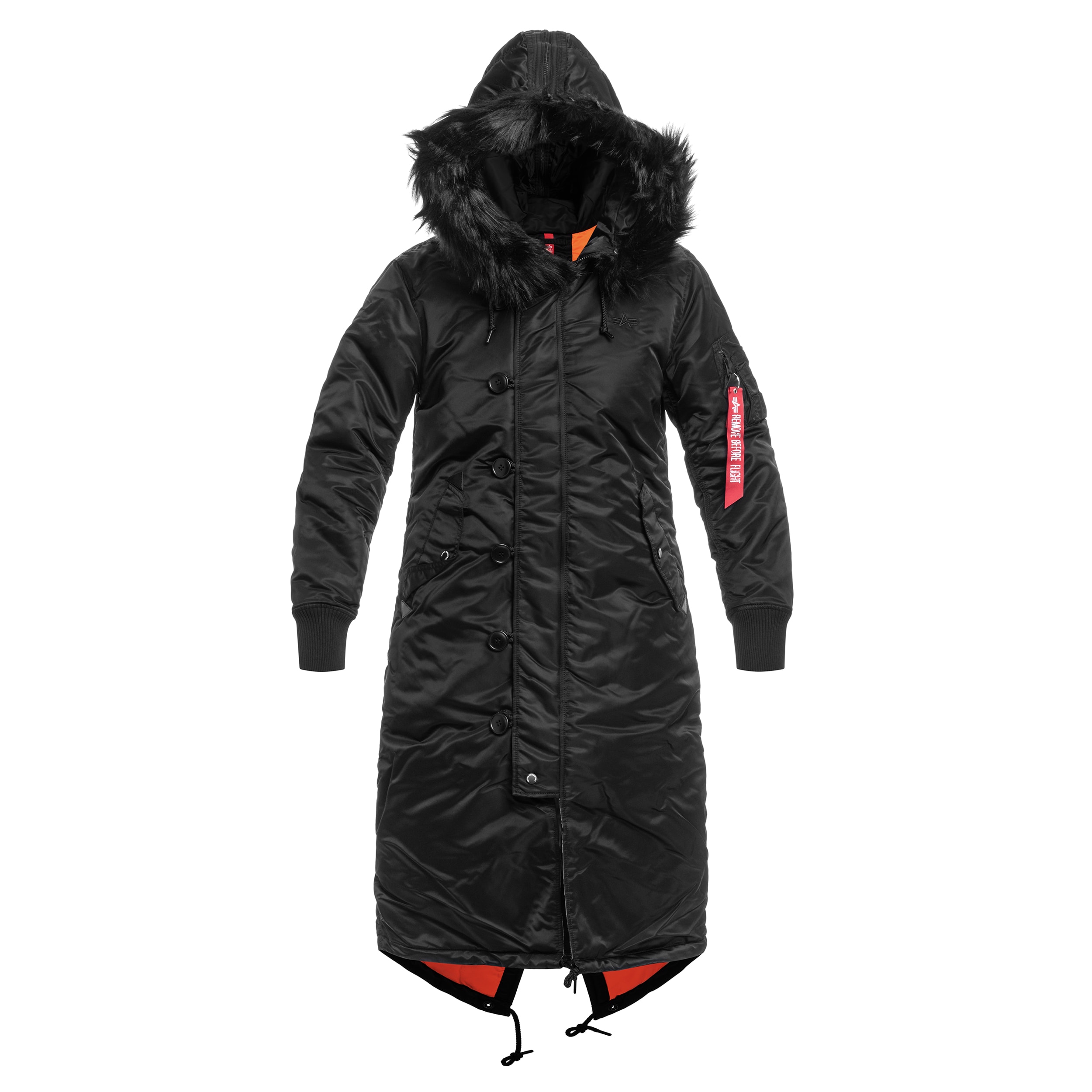 Veste pour femmes Long Fishtail Alpha Industries - Black 