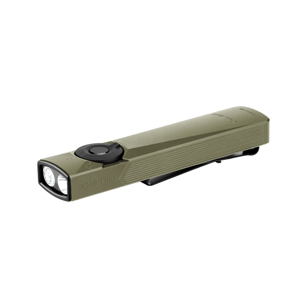 Lampe de poche avec pointeur laser Arkfeld Ultra UV Cool White OD Green Olight - 1400 lumens