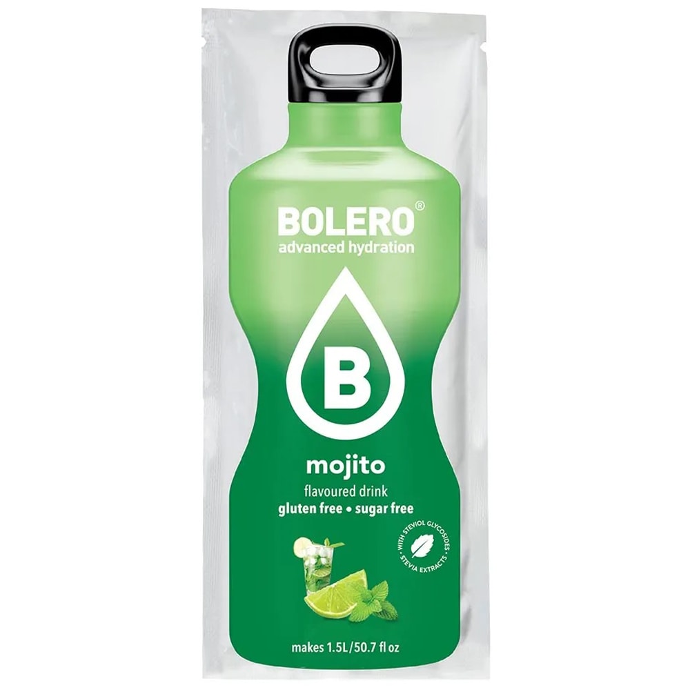 Boisson en poudre Mojito avec stévia 9 g Bolero 