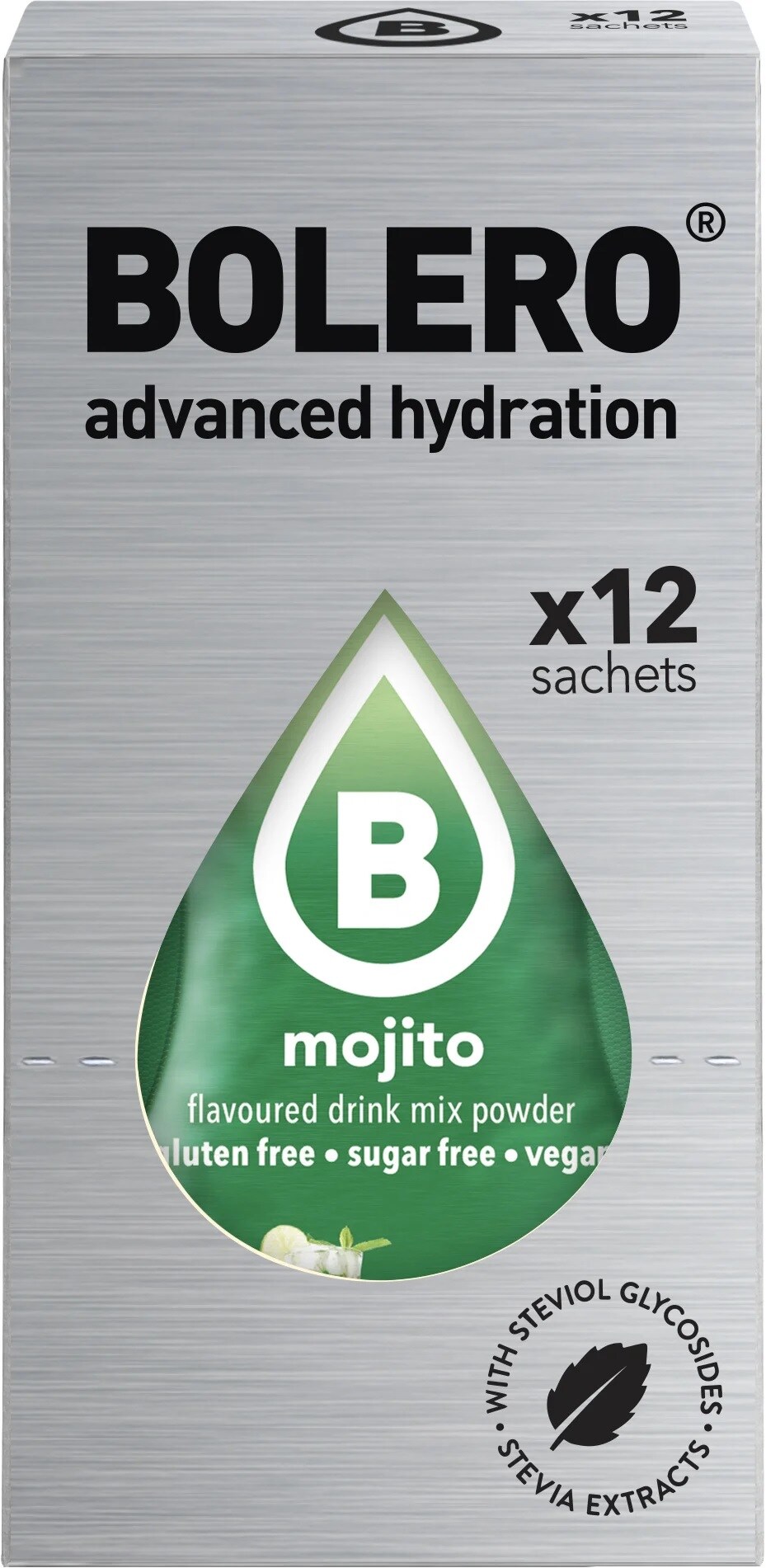 Boisson en poudre Mojito avec stévia 3 g - 12 pcs. Bolero